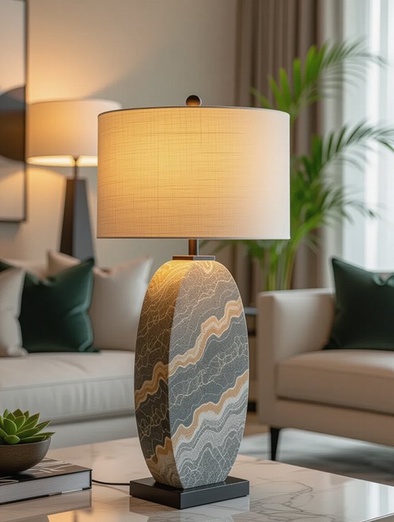 earthy elegance lamp design