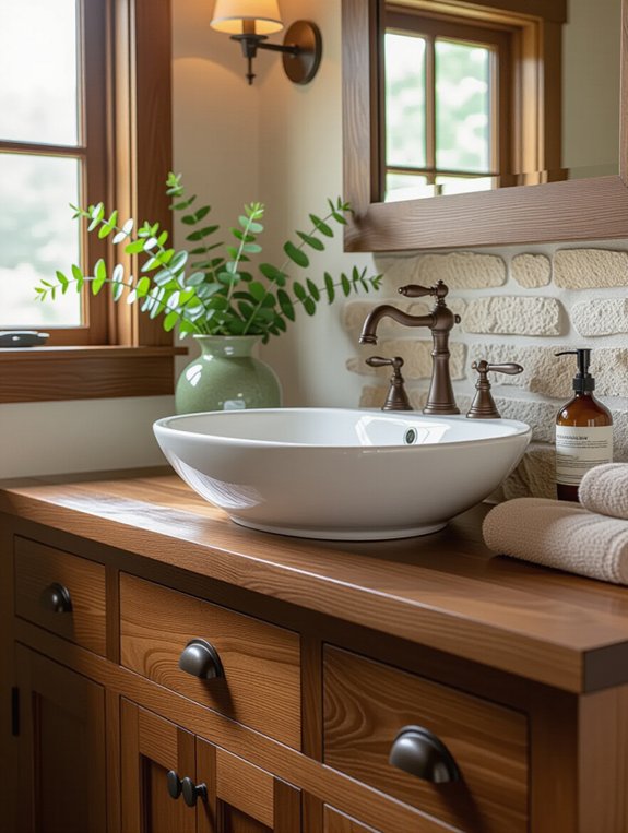 earthy tones and vessel