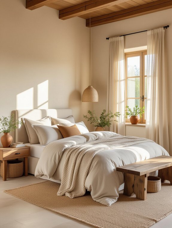 earthy tones natural materials