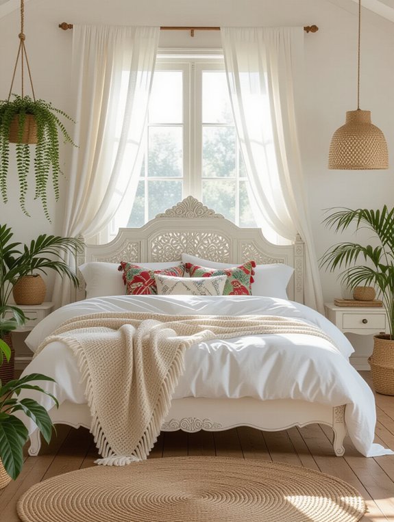 eclectic bohemian bedroom aesthetic