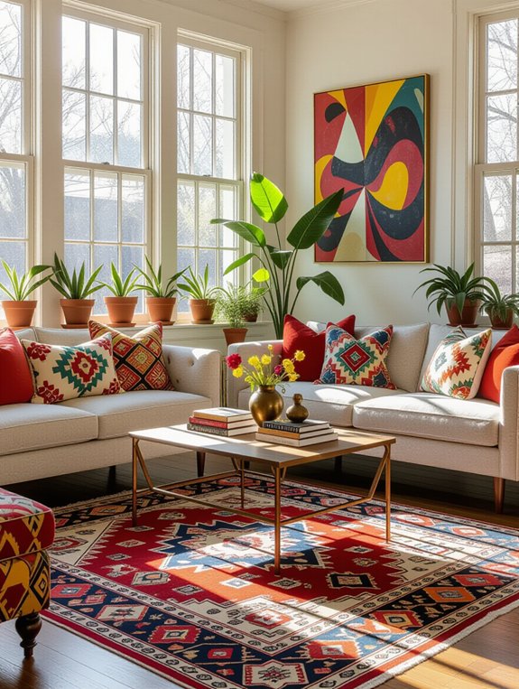 eclectic living room design