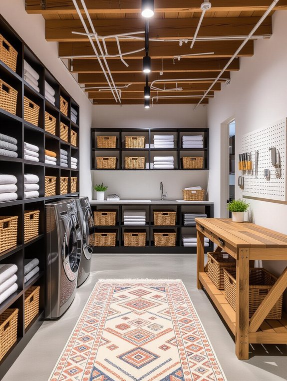 efficient laundry room organization