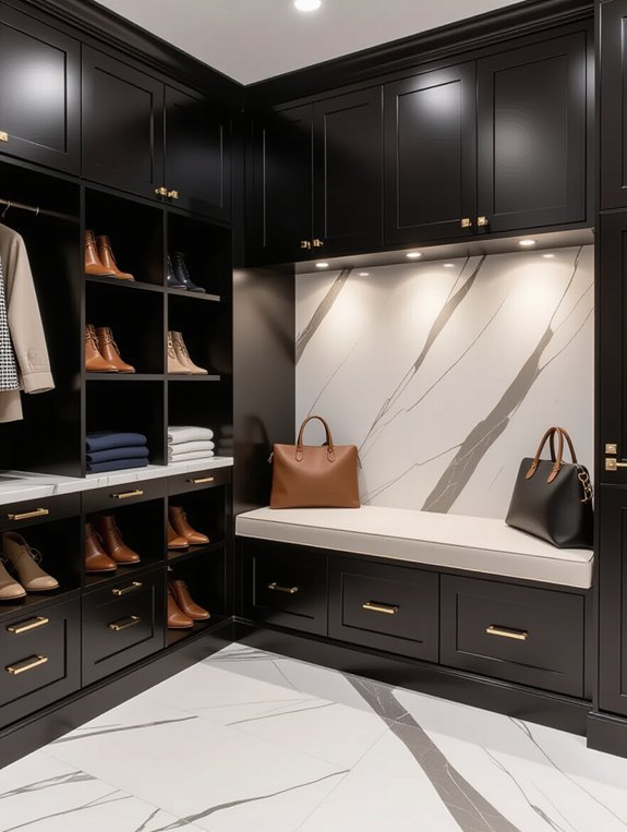 elegant black marble combination