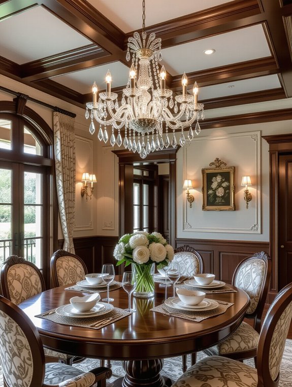 elegant crystal wood integration