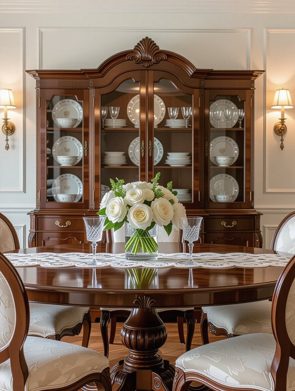 elegant dining room storage