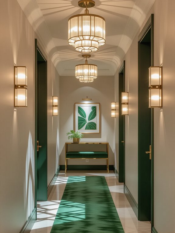 elegant geometric wall fixtures