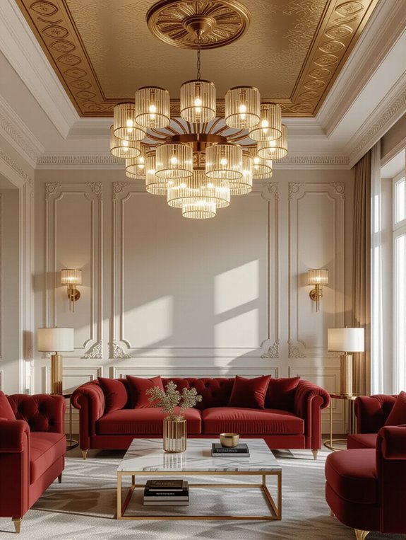 elegant gold brass fixtures