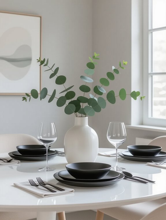 elegant minimalist table settings