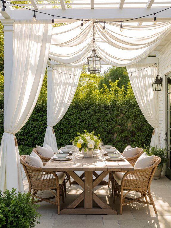 elegant outdoor dining enhancement