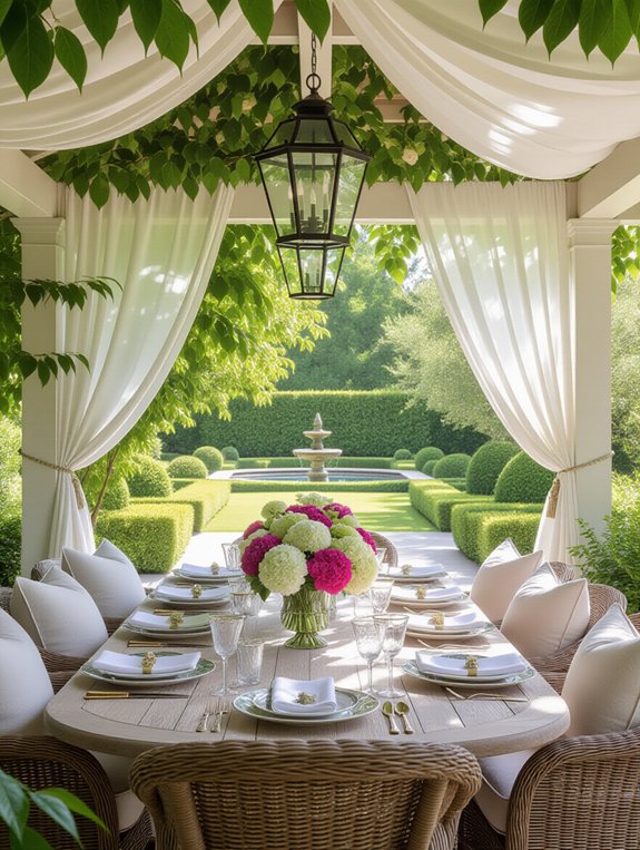 elegant outdoor dining experience