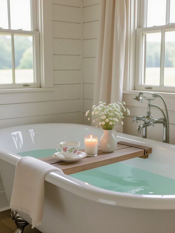 elegant relaxation bathtub tray