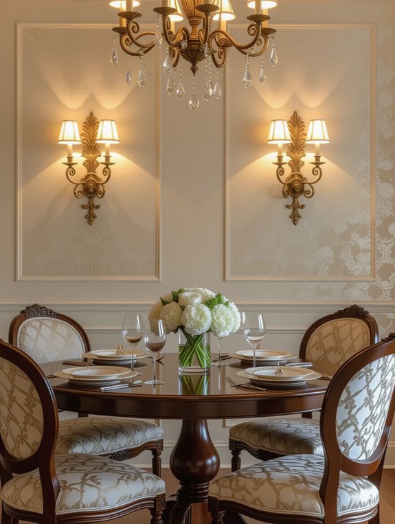 elegant sconces elevate ambiance