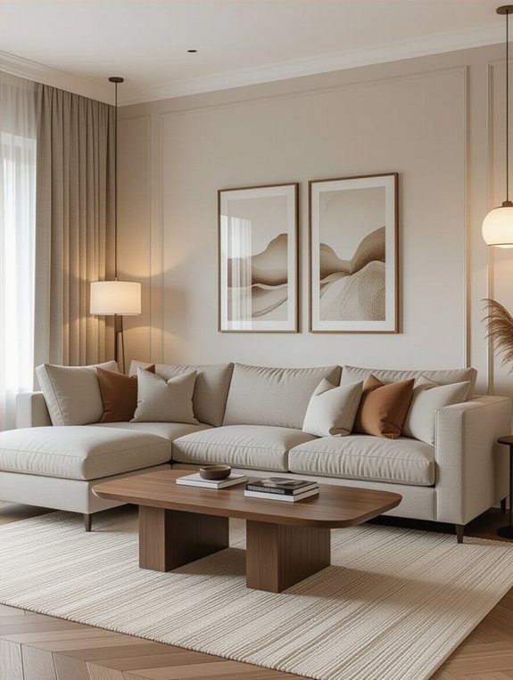 elegant storage l shaped sofa