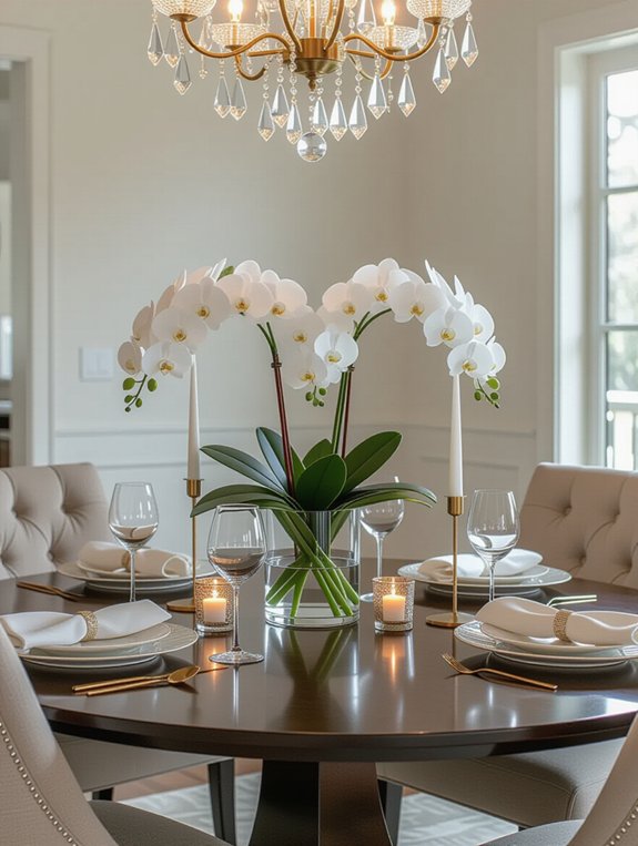 elegant striking cohesive centerpieces