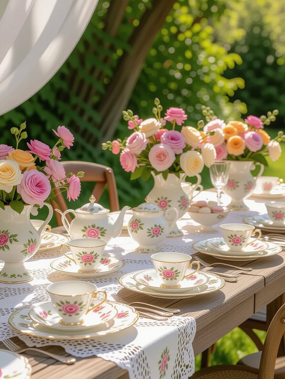 elegant tea party presentation