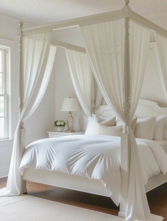 elegant timeless four poster bed