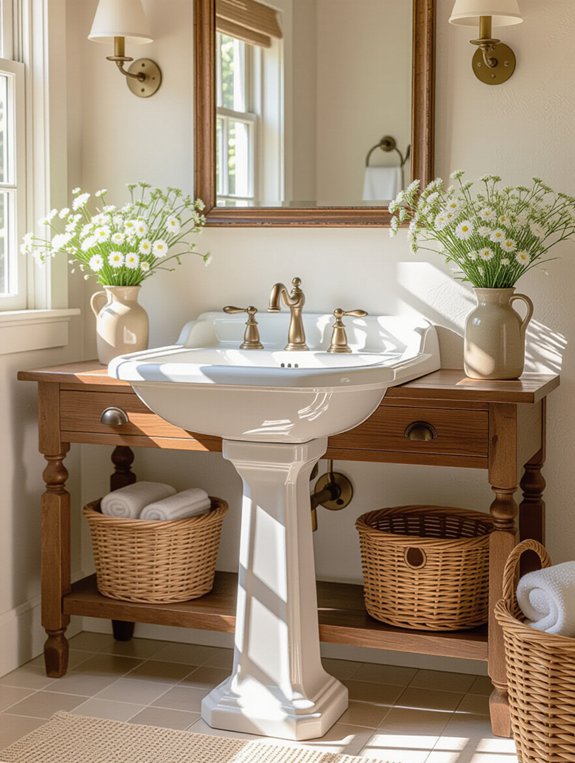 elegant vintage bathroom sink