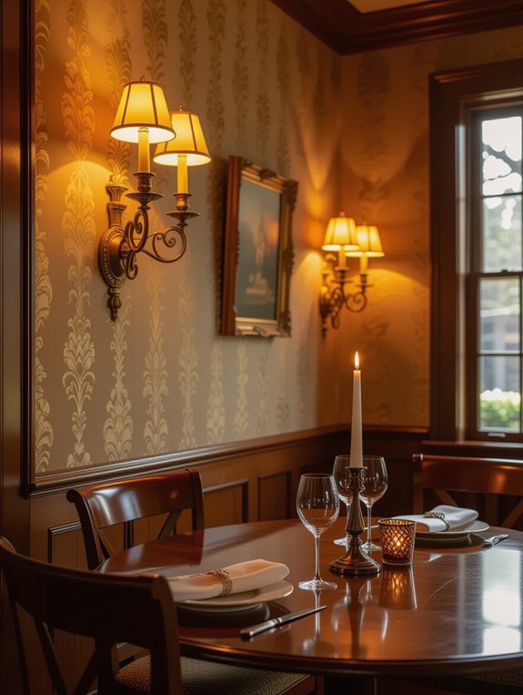 elegant vintage brass sconces