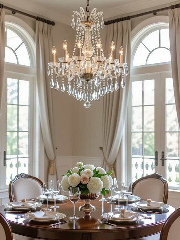 elegant vintage crystal lighting