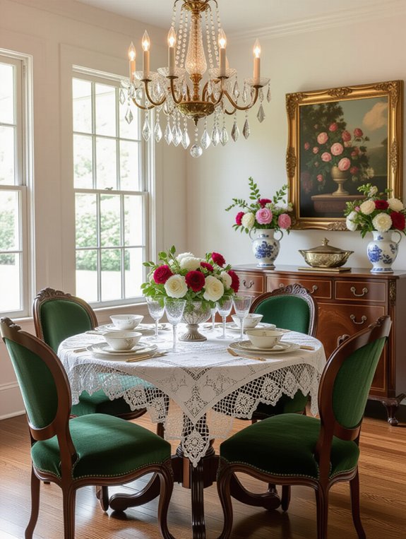 elegant vintage dining room