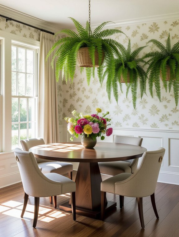 enhance dining with greenery