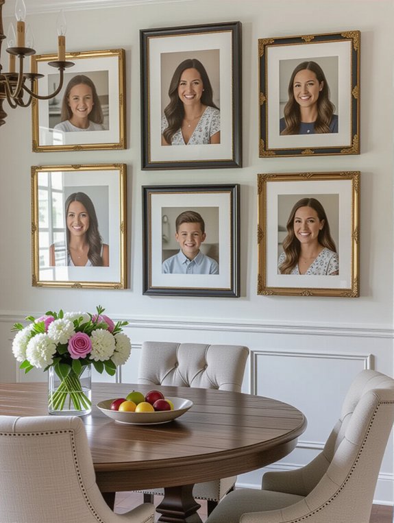 family photo gallery wall