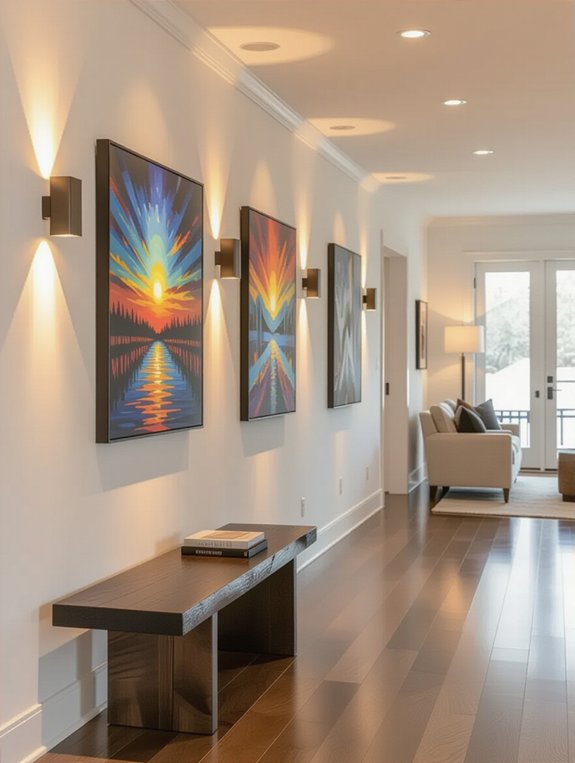 focused illumination for artwork