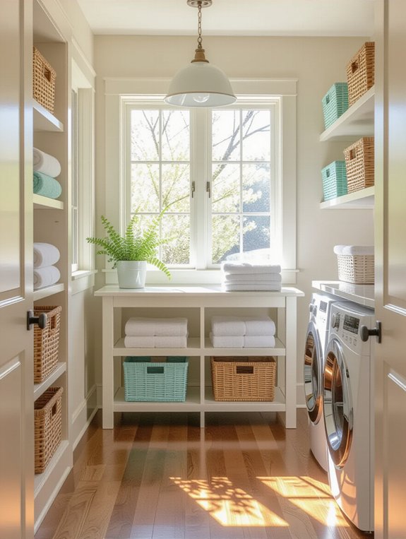 folding table enhances laundry efficiency