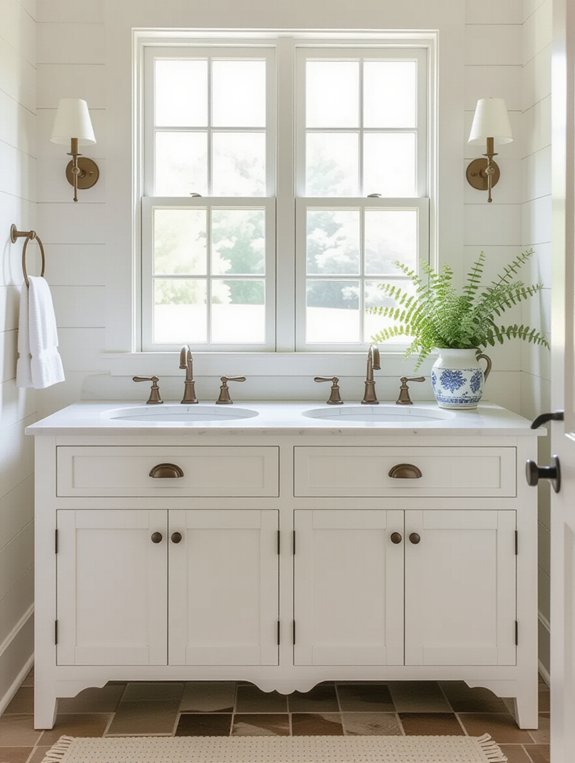 fresh farmhouse vanity charm