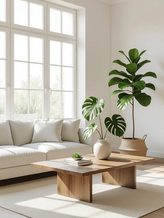 fresh indoor plant aesthetics