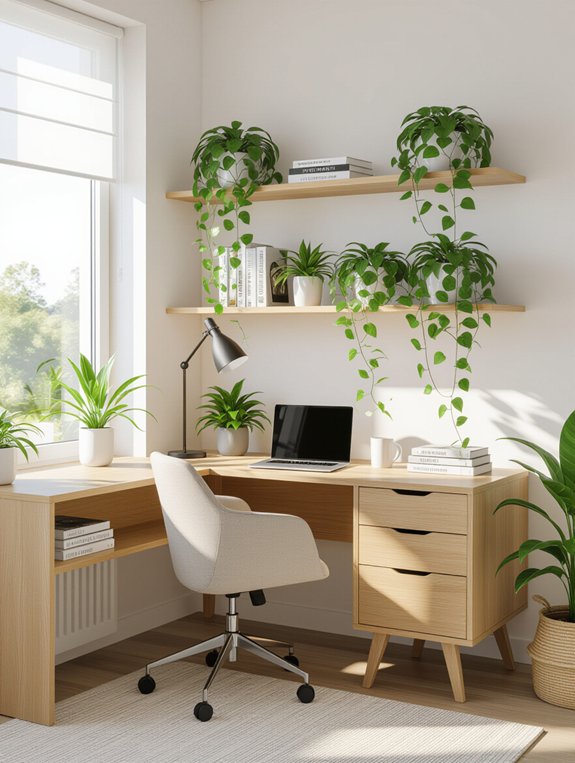 functional corner desk design