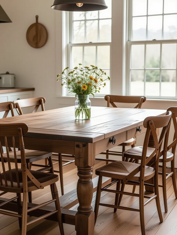 functional farmhouse dining table