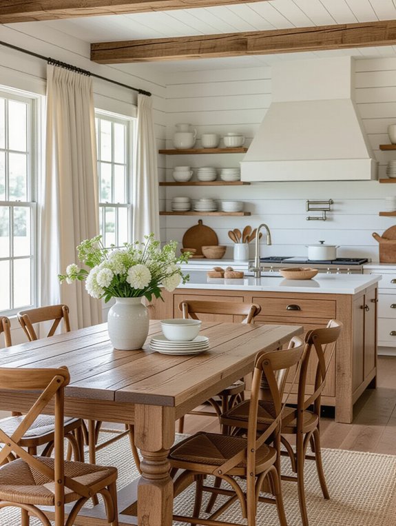 functional farmhouse kitchen island