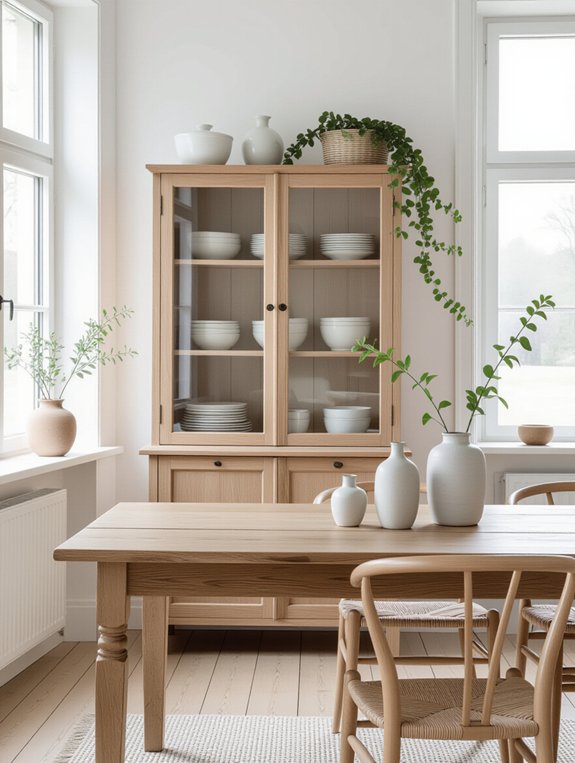 functional minimalist dining design