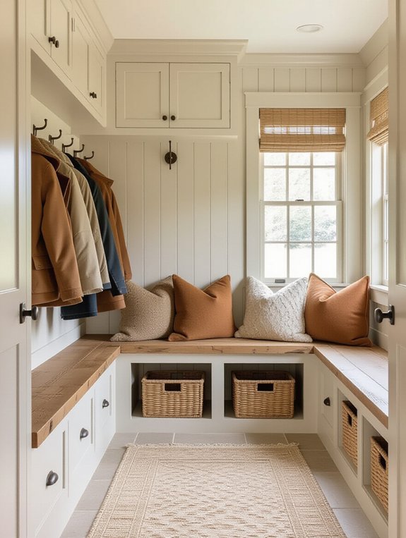 functional organized entryway storage