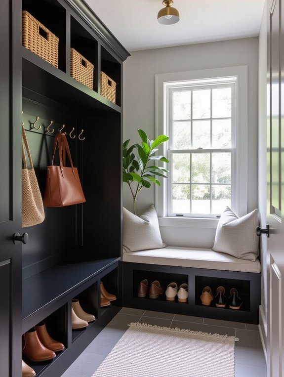 functional small mudroom solutions