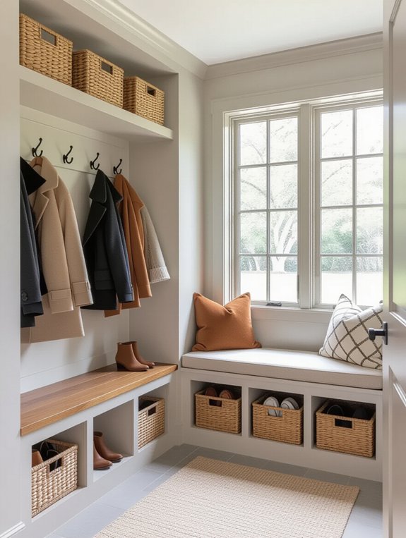 functional storage bench seating