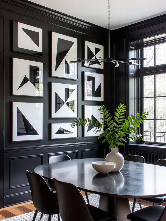 geometric shapes enhance dining