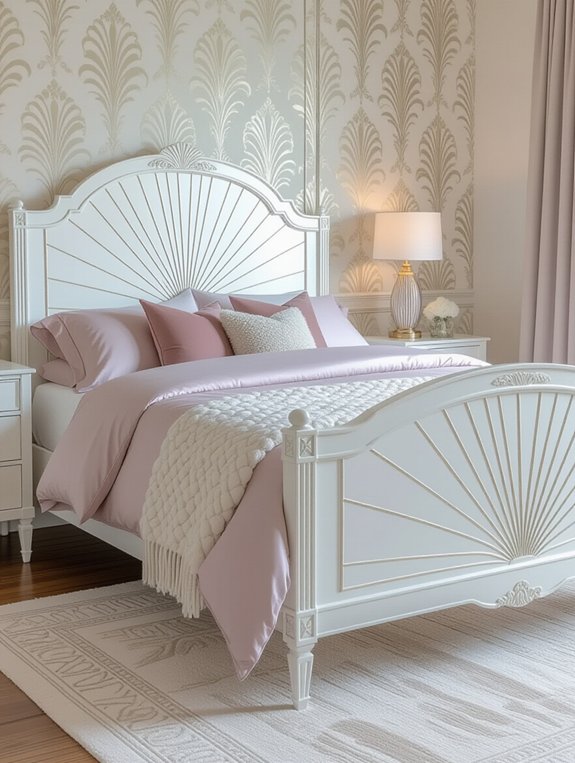 glamorous art deco bed frames
