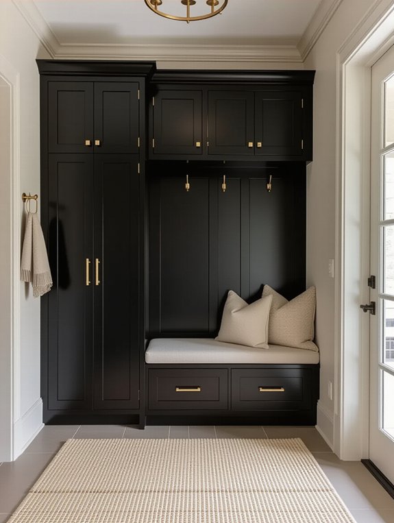 gold hardware enhances elegance