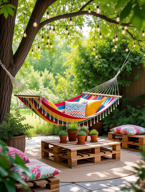 hammock setup for relaxation
