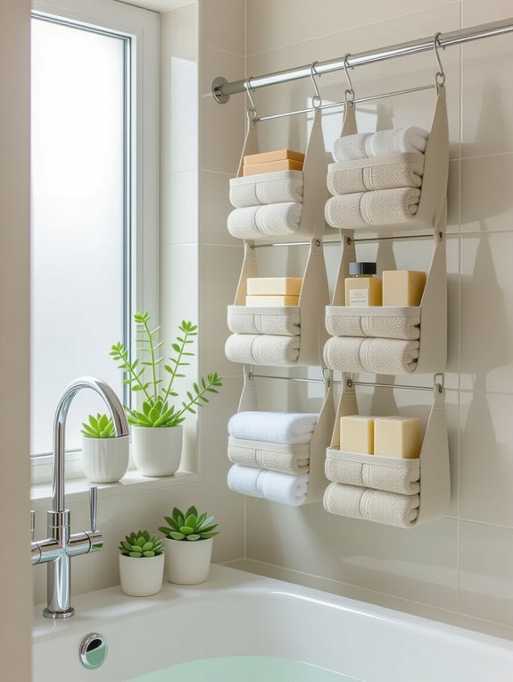 hanging organizers for bathrooms