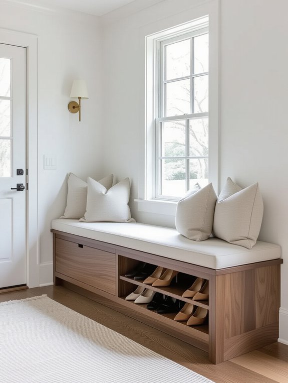 hidden shoe storage solutions