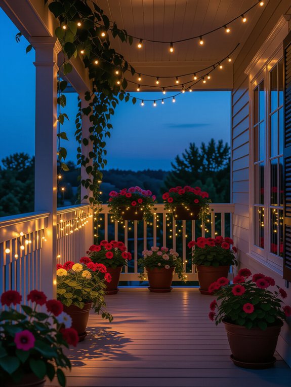 illuminated outdoor garden decor