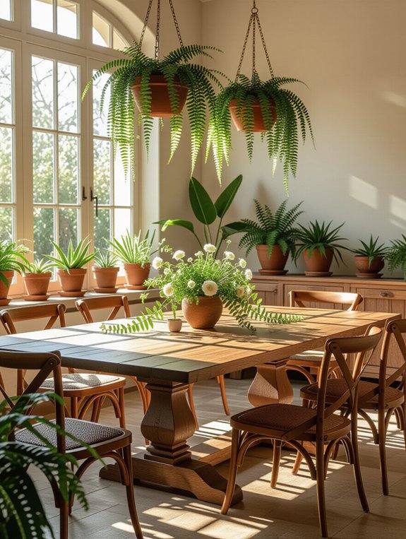 incorporate live greenery decor