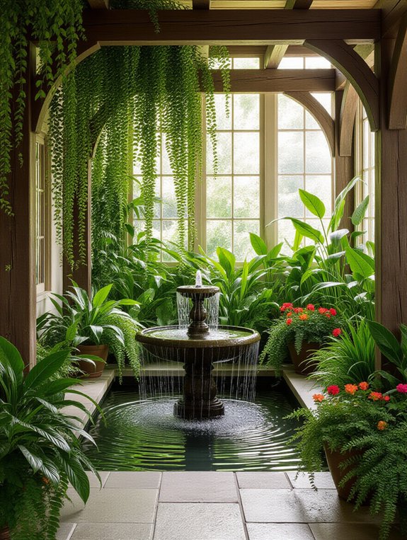 indoor garden water features