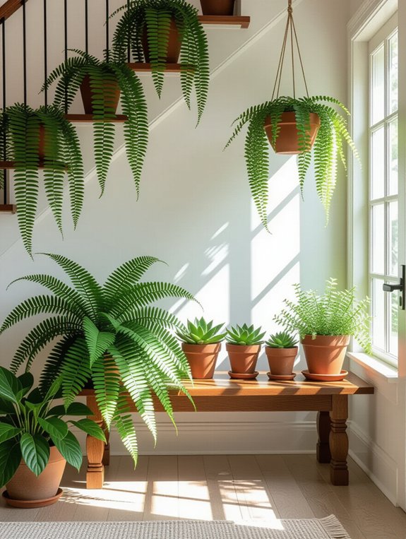 indoor planter bench design