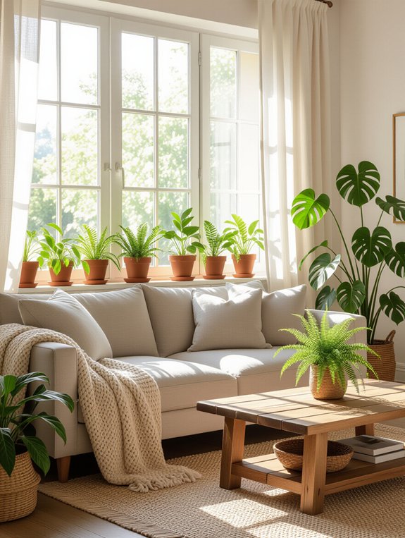 indoor plants enhance coziness