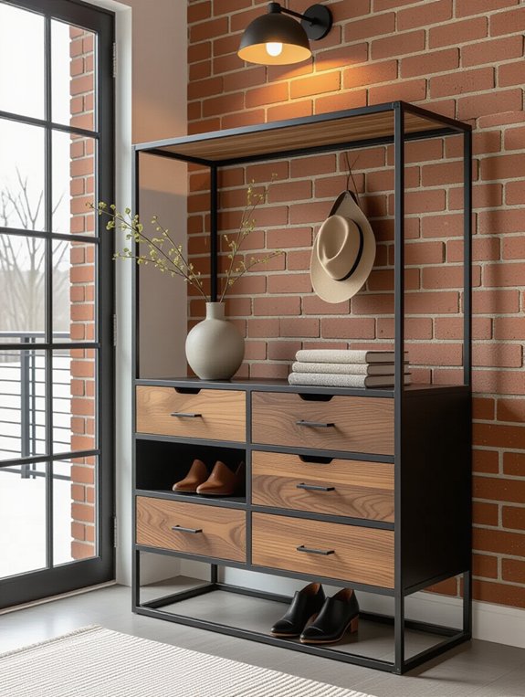 industrial metal and wood