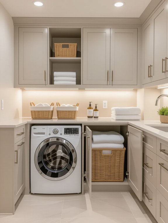 integrated laundry hamper solutions